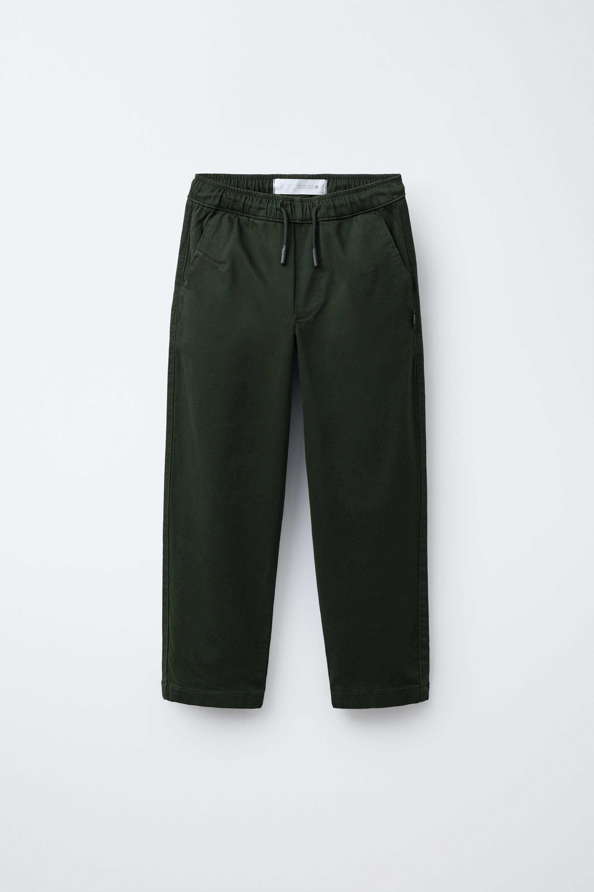 BASIC CHINO PANTS WITH LABEL